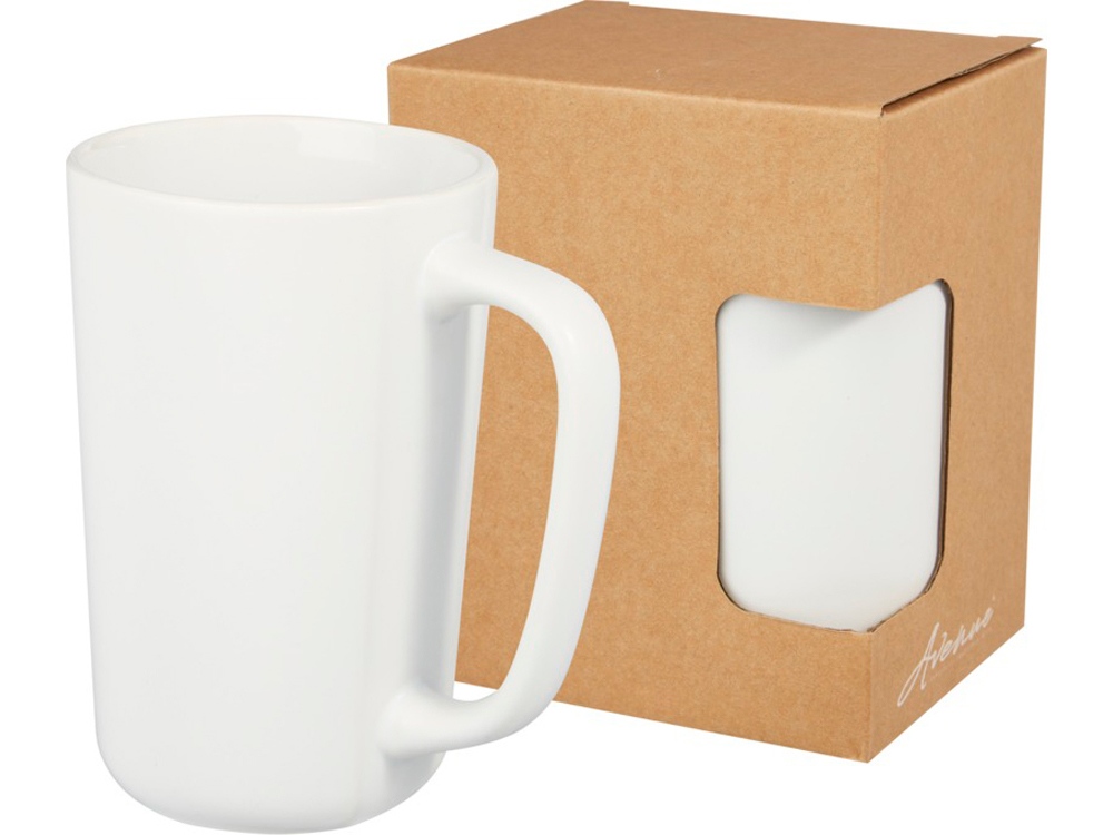 Керамическая кружка Perk объемом 480 мл, белый-0