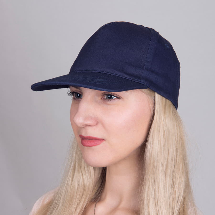 Бейсболка STANDARD, 5 клиньев, металлическая застежка, синий-1