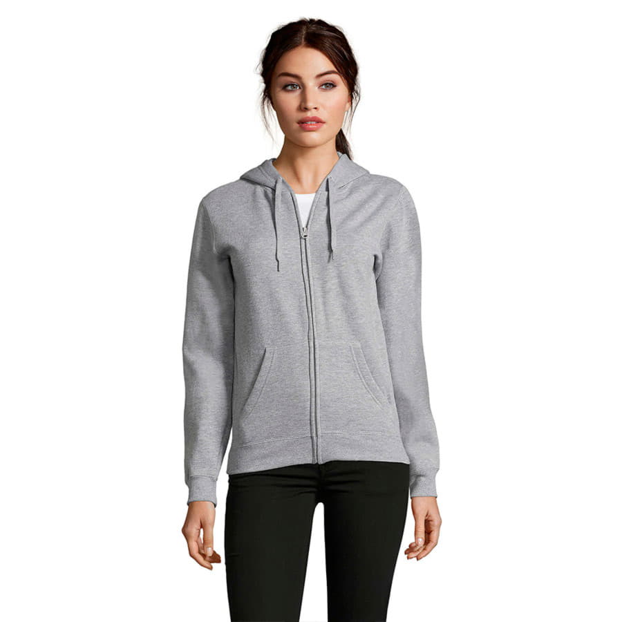Толстовка женская SEVEN WOMEN 280, серый меланж-1