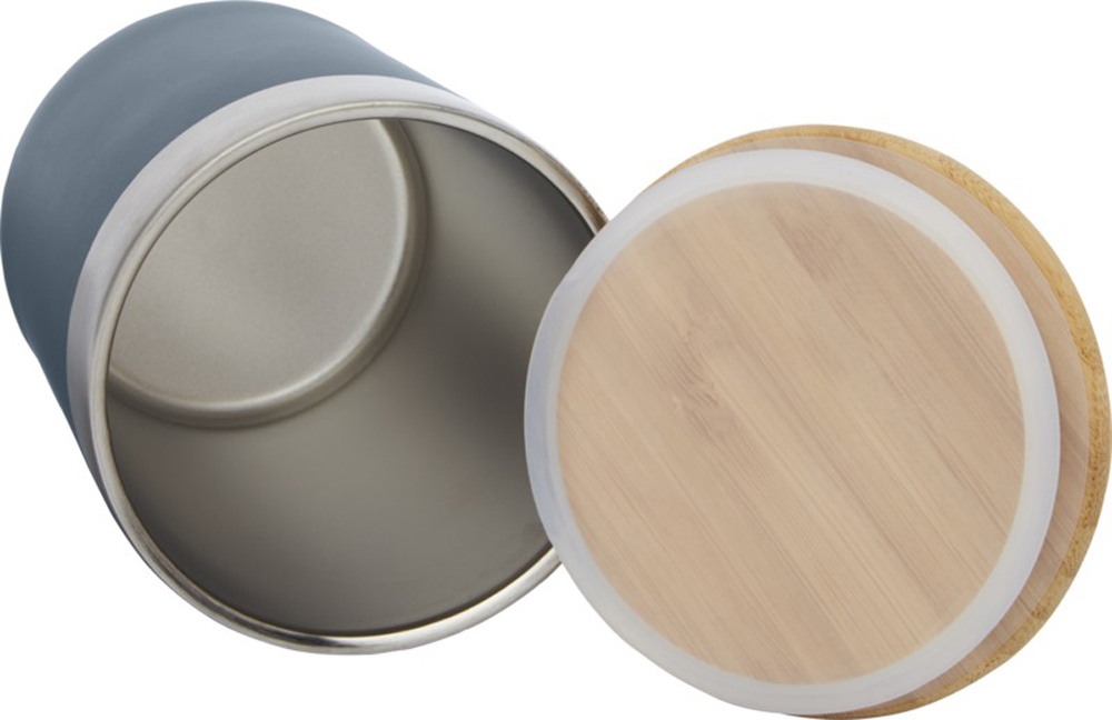 Lagan Кружка с медной вакуумной изоляцией объемом 300 мл и бамбуковой крышкой, синий-3