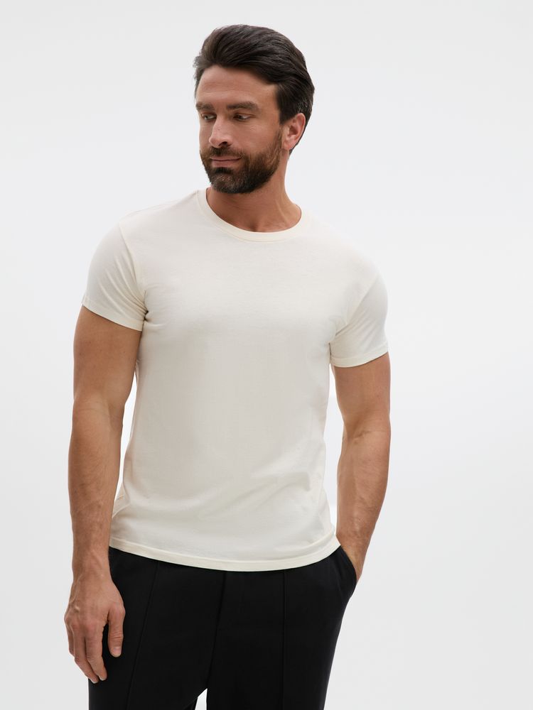 Футболка унисекс Regent 150, светло-бежевая (неокрашенная)-2