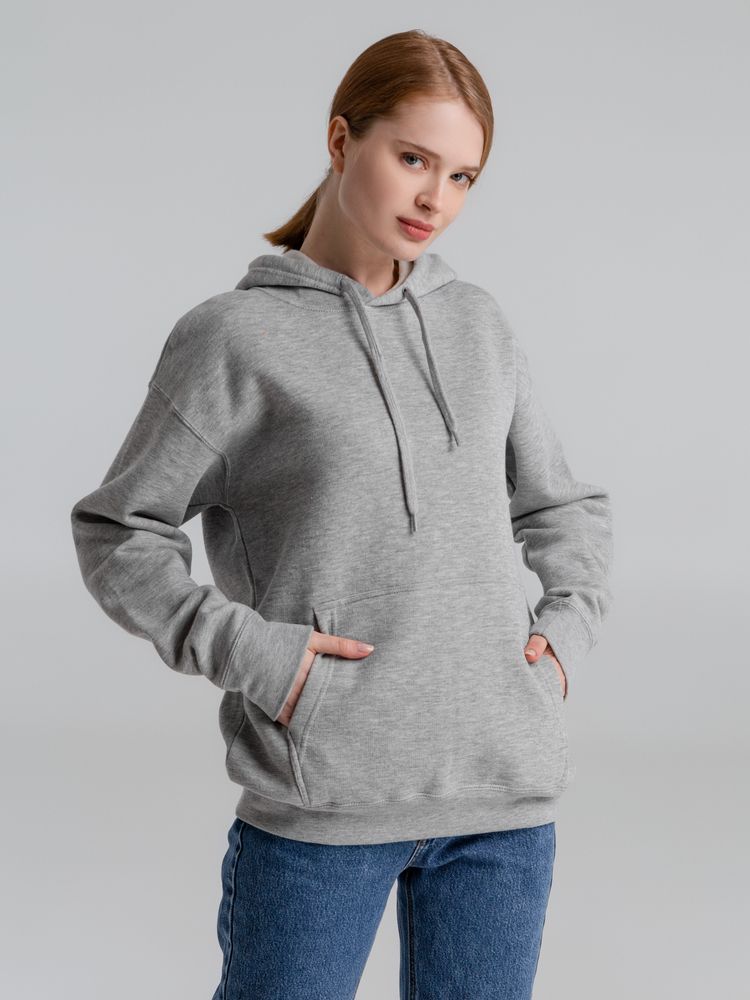 Толстовка с капюшоном Slam 320, серый меланж-5