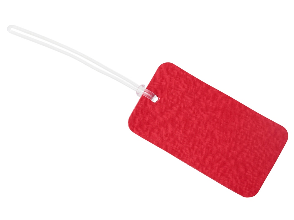 Багажная бирка Favor на силиконовой петле, красный-0