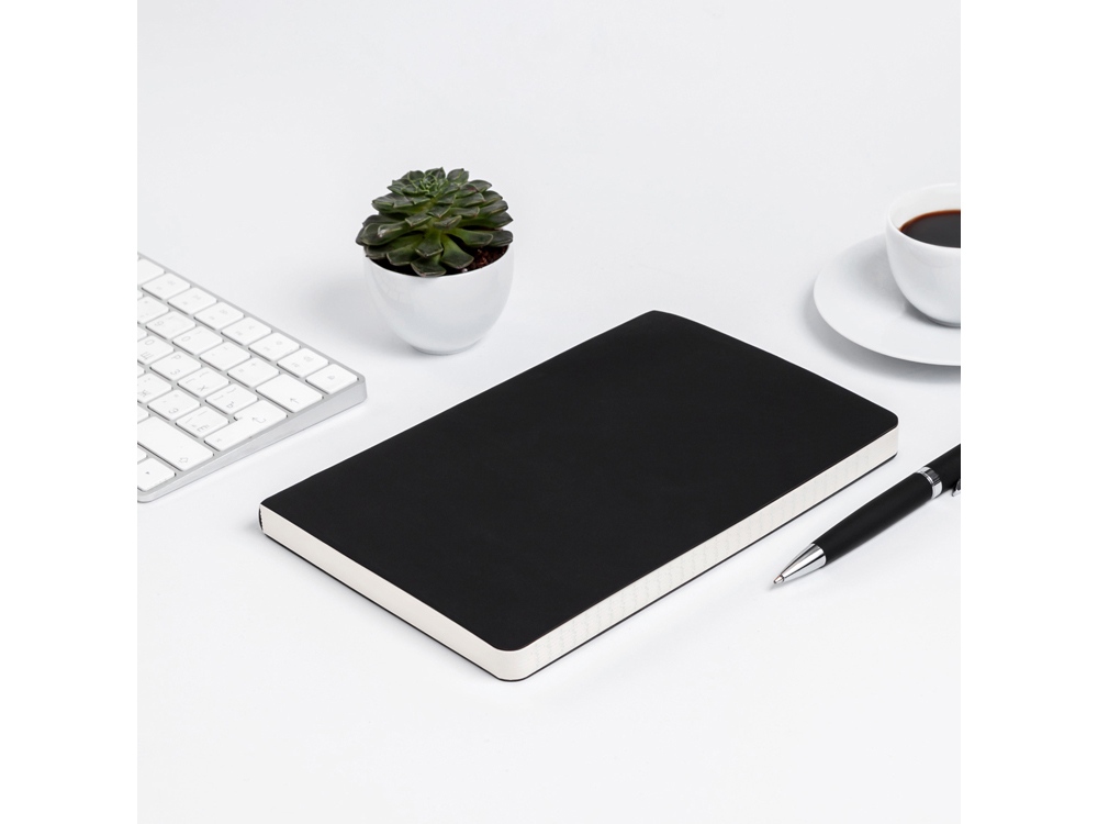 Ежедневник А5 недатированный Megapolis Velvet Flex, черный-10