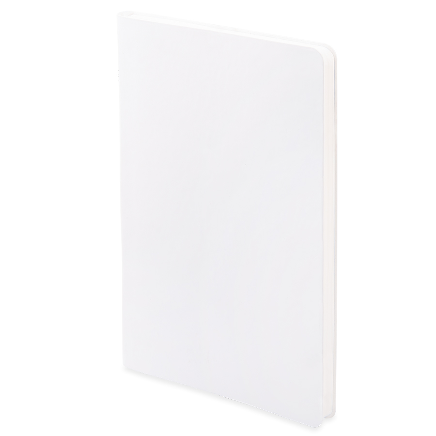 Бизнес-блокнот FUNKY SNOW, формат А5, блок в точку, белый, оранжевый-0