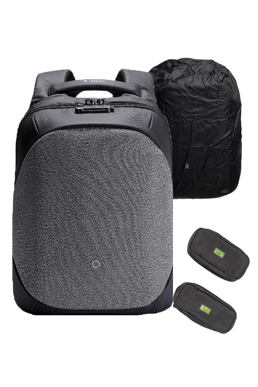 Рюкзак ClickPack Pro 46х34х16 см, комбинированный черный/серый-0