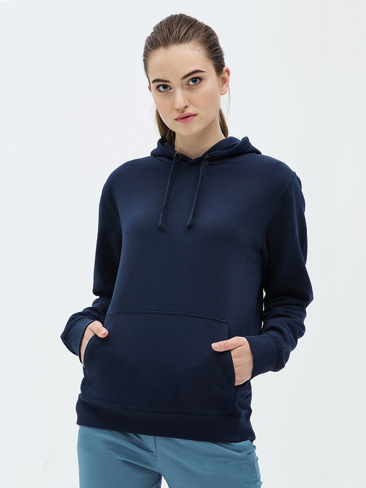 Толстовка унисекс Spencer, темно-синяя-3