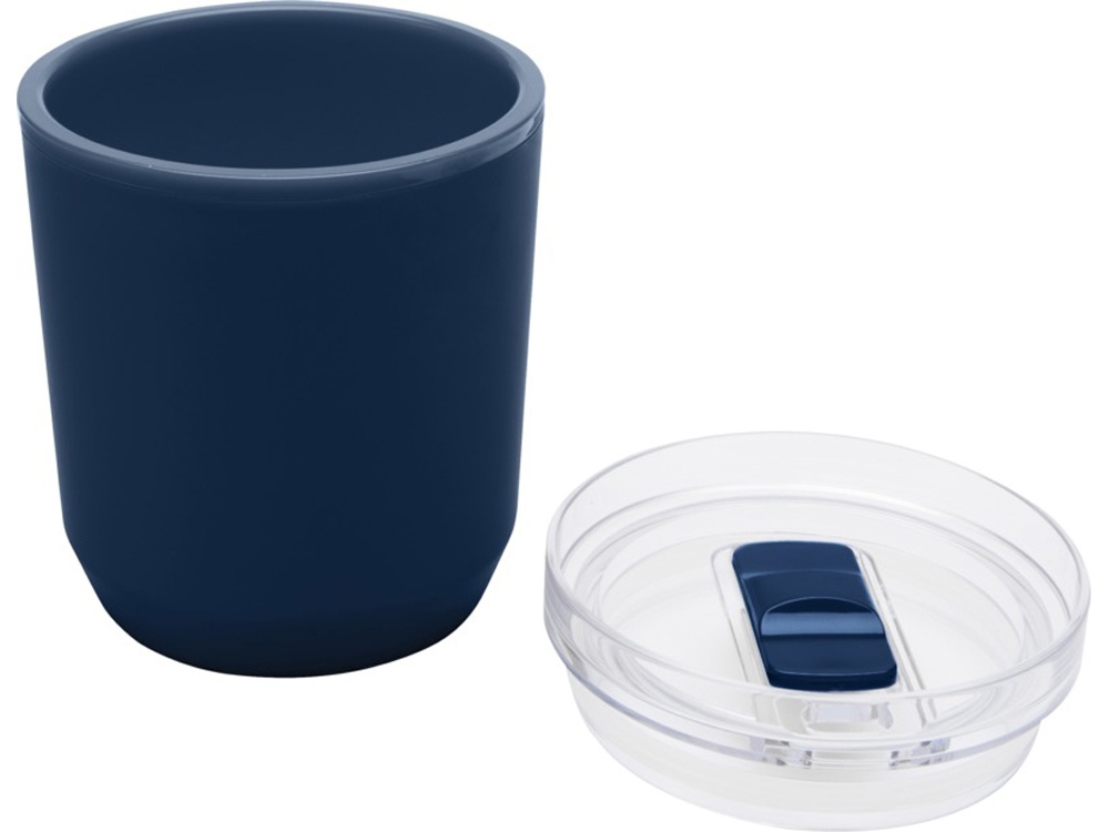 Hudson кружка из переработанного пластика с двойными стенками объемом 180 мл, темно-синий-3