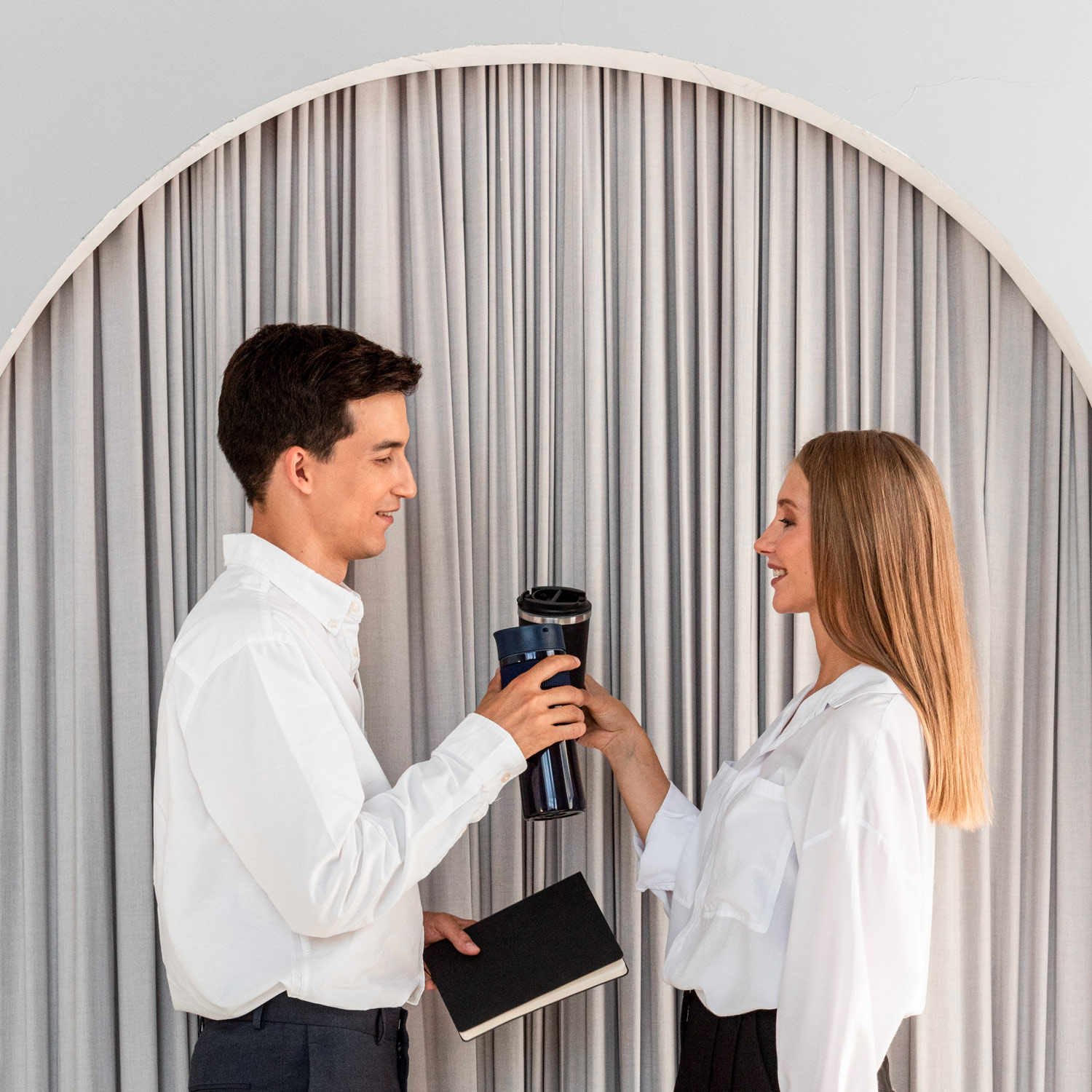 Термокружка вакуумная Polo, синяя-5