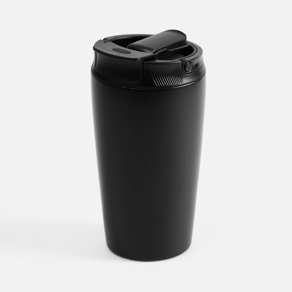 Термостакан с двумя поильниками Duetta, черный-1