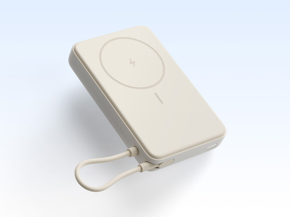 Внешний аккумулятор Xiaomi Magnetic Power Bank 10000 with Built-in Stand Beige-6