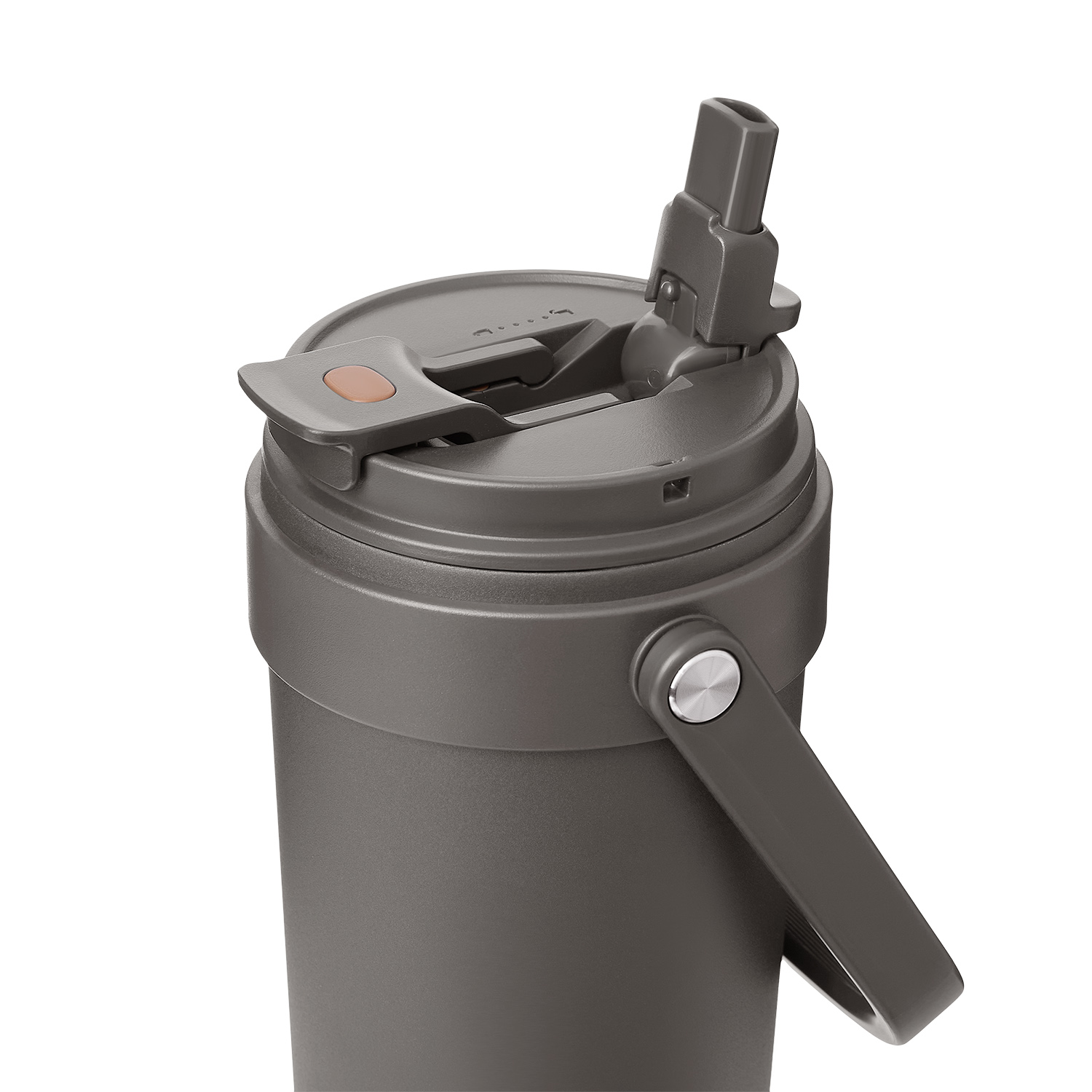 Термокружка вакуумная Соло (Solo), серая-4