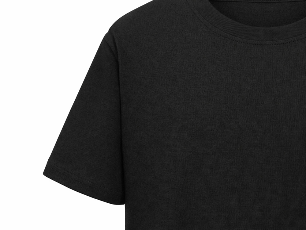 Футболка Kyoto из джерси 180 г/м2 с пич отделкой, унисекс, черный-8