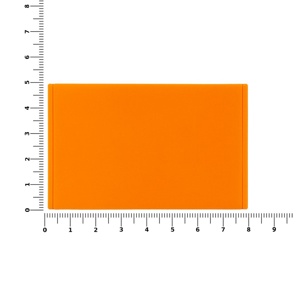 Лейбл из ПВХ Dzeta, ХL, оранжевый неон-2