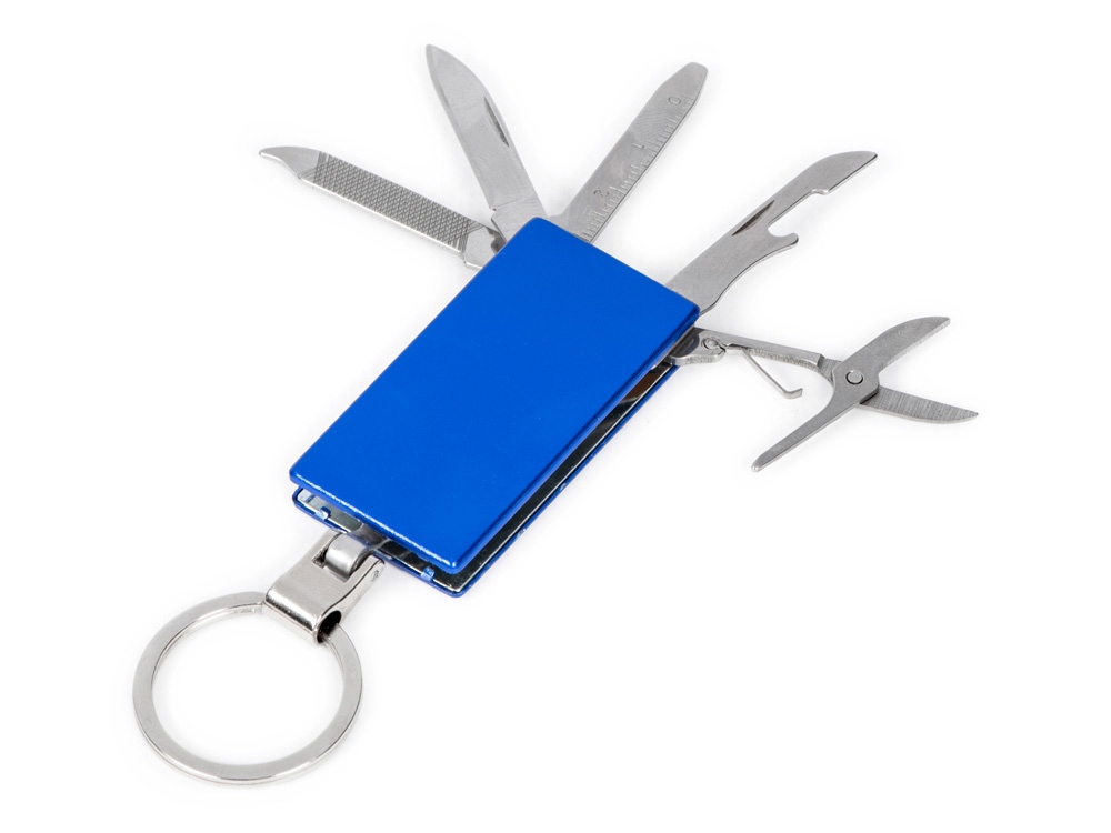 Мультитул-брелок 5-в-1 Badge, синий-3