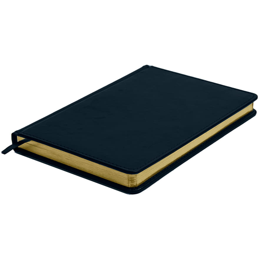 Ежедневник недатированный Joy, формат А5, в линейку, темно-синий-3