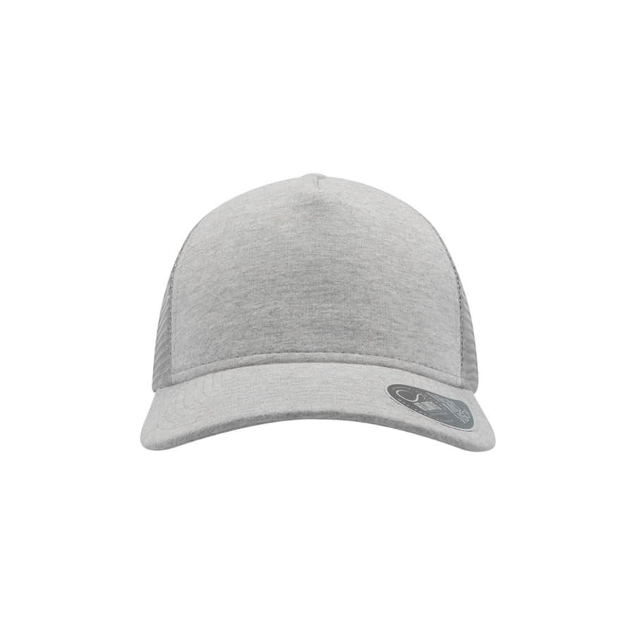 Бейсболка RAPPER JERSEY, 5 клиньев, пластиковая застежка, светло-серый-3