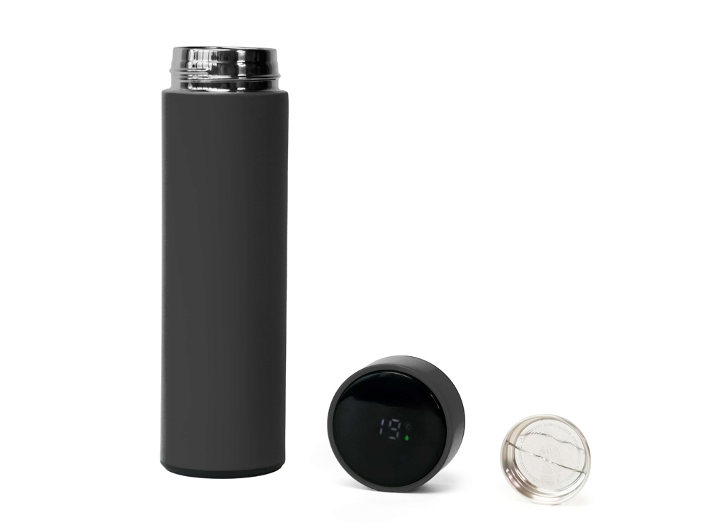 Подарочный набор FAMILY с термосом и термокружкой, серый-7