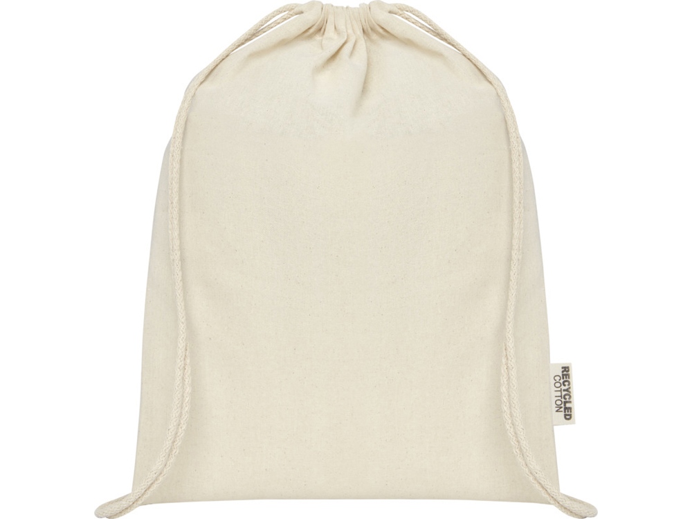 Oregon сумка-кисет из переработанного хлопка, сертифицированного согласно GRS, плотностью 140 г/м² - Натуральный-1