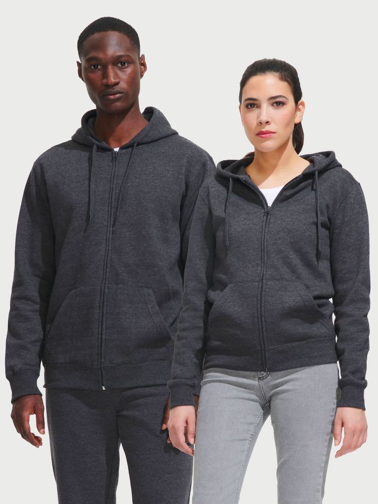 Толстовка мужская на молнии с капюшоном Seven Men, красная-3