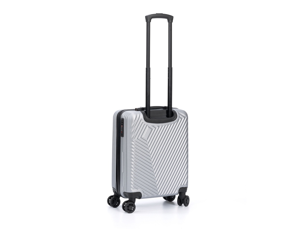 Чемодан TORBER Lama, серебристый, ABS-пластик, 38 х 21 х 55 см, 37 л-1