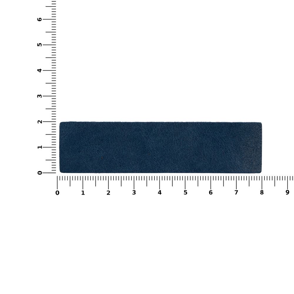 Лейбл кожаный Pasek, S, синий-1