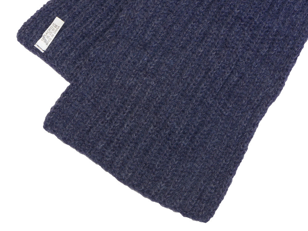 Шарф Nordend, крупный риб, темно-синий меланж-4