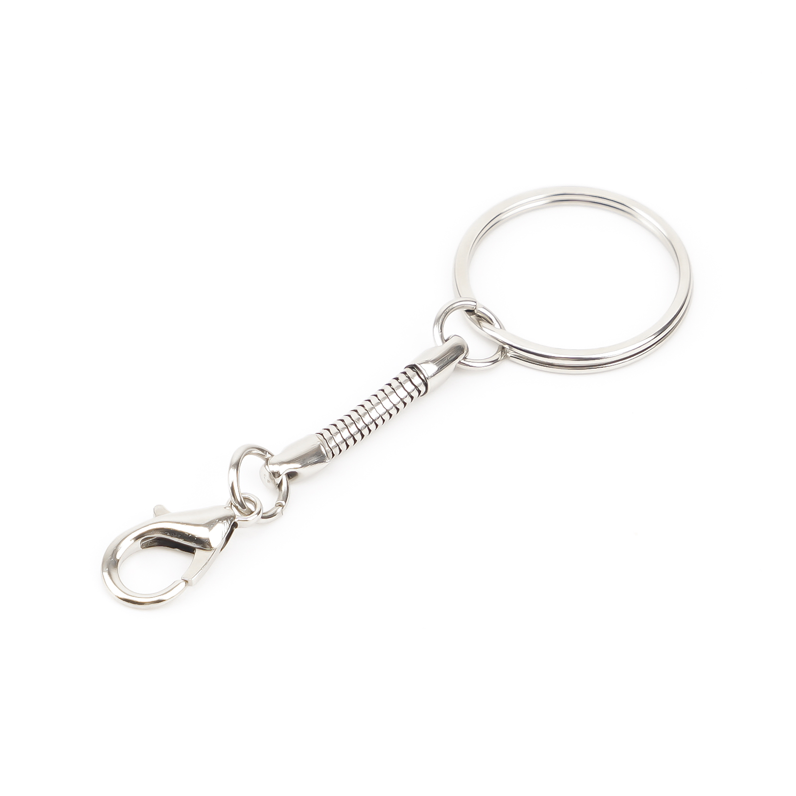 Брелок для флешки, серебристый, металл, серебристый-0