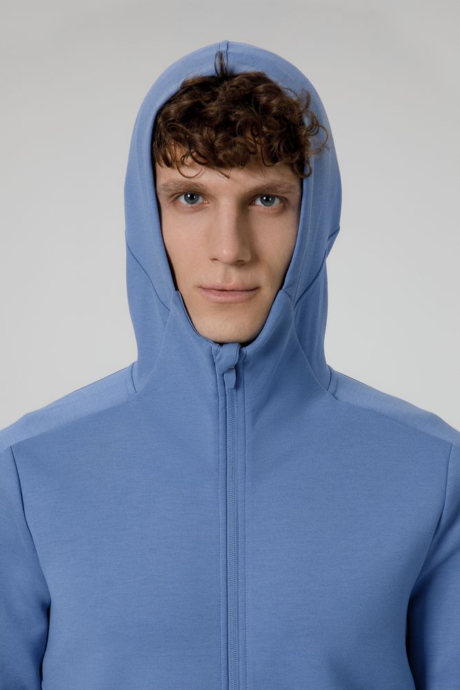 Куртка с капюшоном унисекс Begi, синяя-3