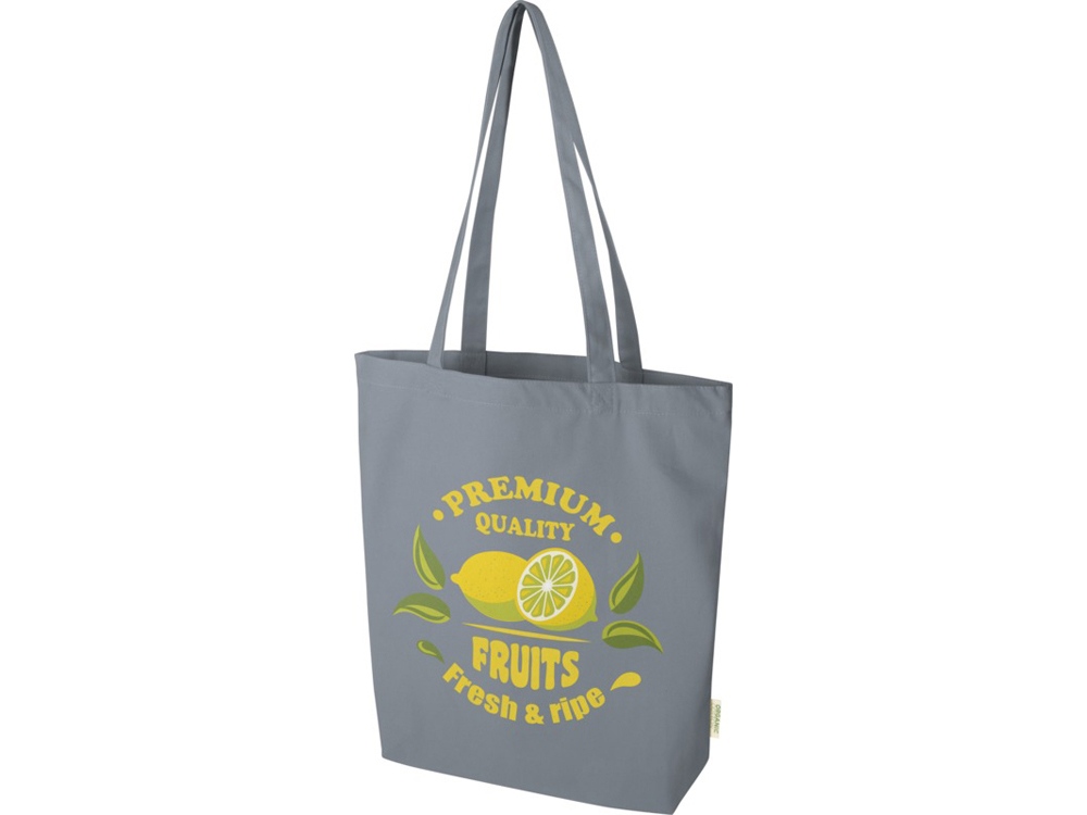 Orissa эко-сумка из органического материала GOTS, плотностью 270 г/м² - Серый-5