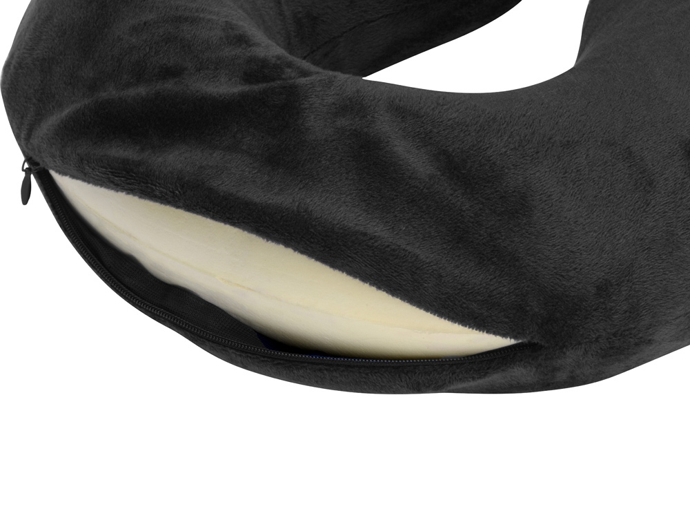 Подушка Basic из микрофибры с эффектом памяти U-shape, черный NEW-2