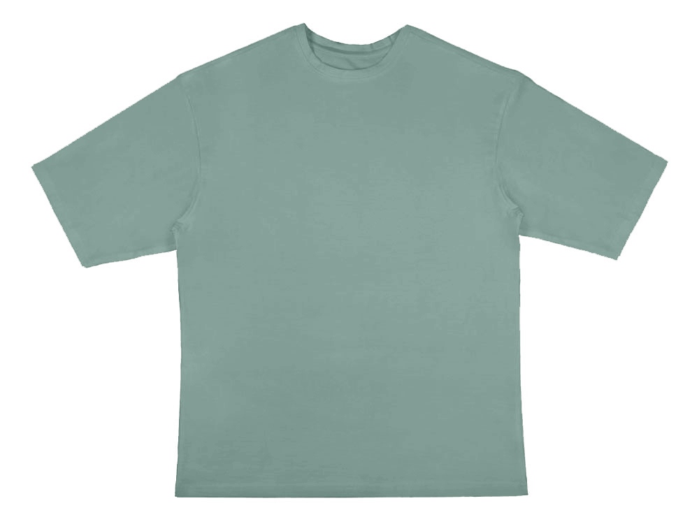 Футболка Berlin к/р оверсайз, 100% хлопок, 180гр, пыльно-бирюзовый-12