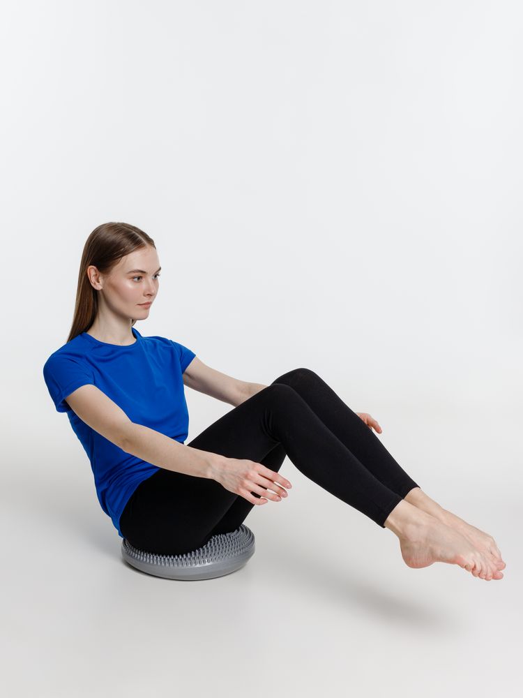 Массажная балансировочная подушка Balansa, серая-0