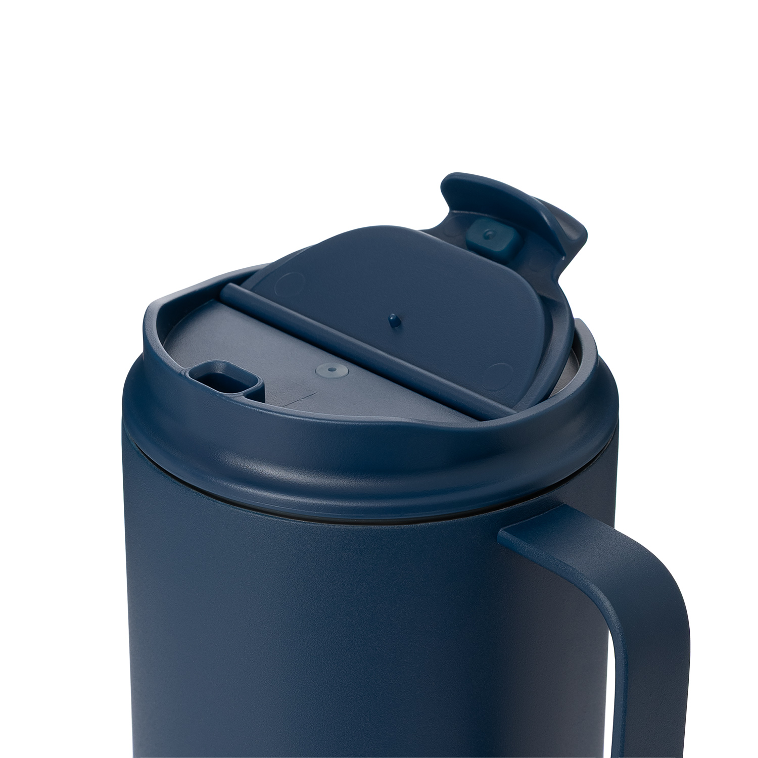 Термокружка вакуумная Aventura, синяя-5