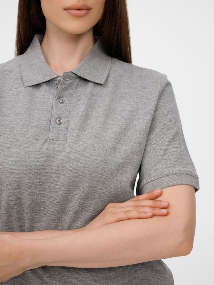 Рубашка поло унисекс Upswing, серый меланж-4