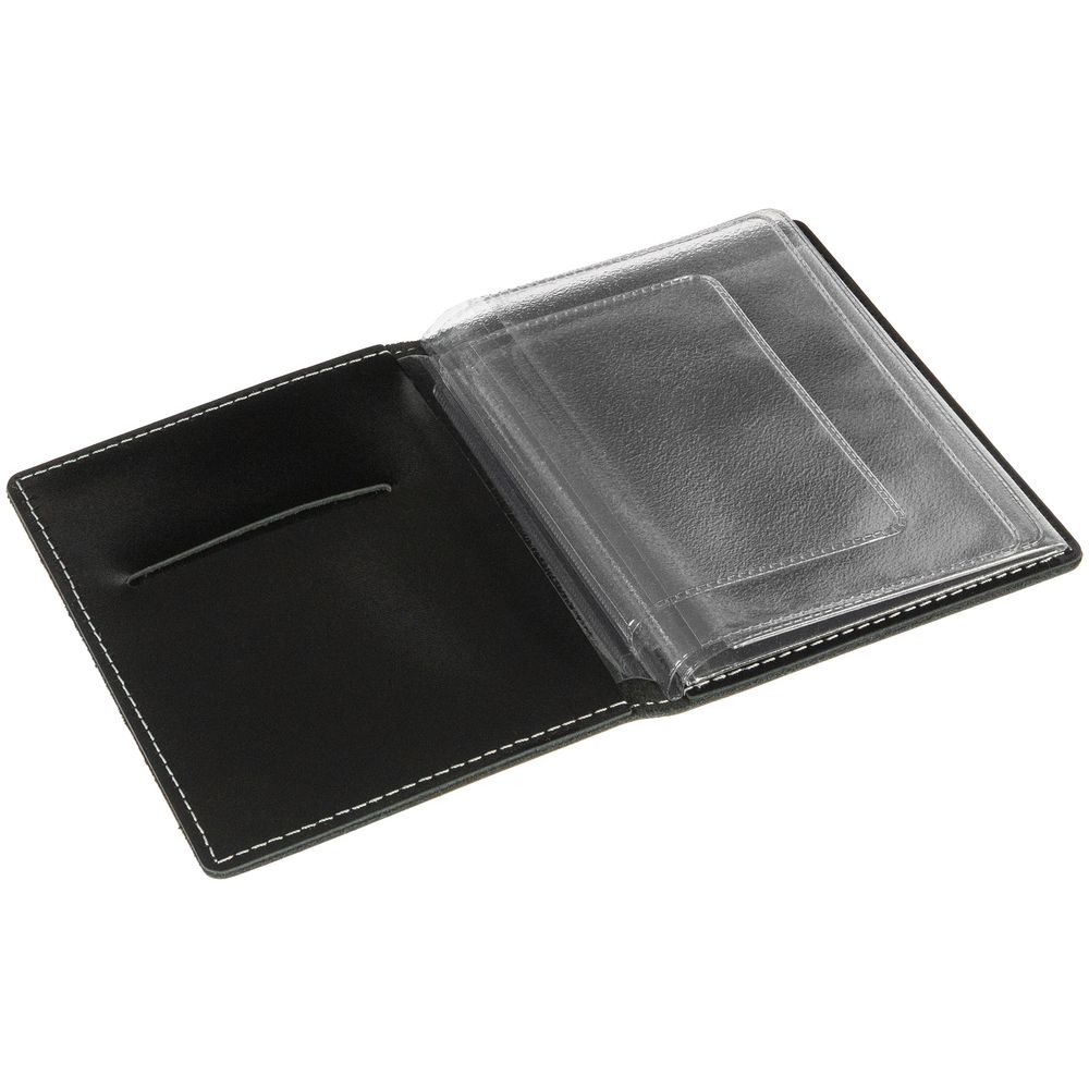 Обложка для автодокументов «Комфорт», черная-1