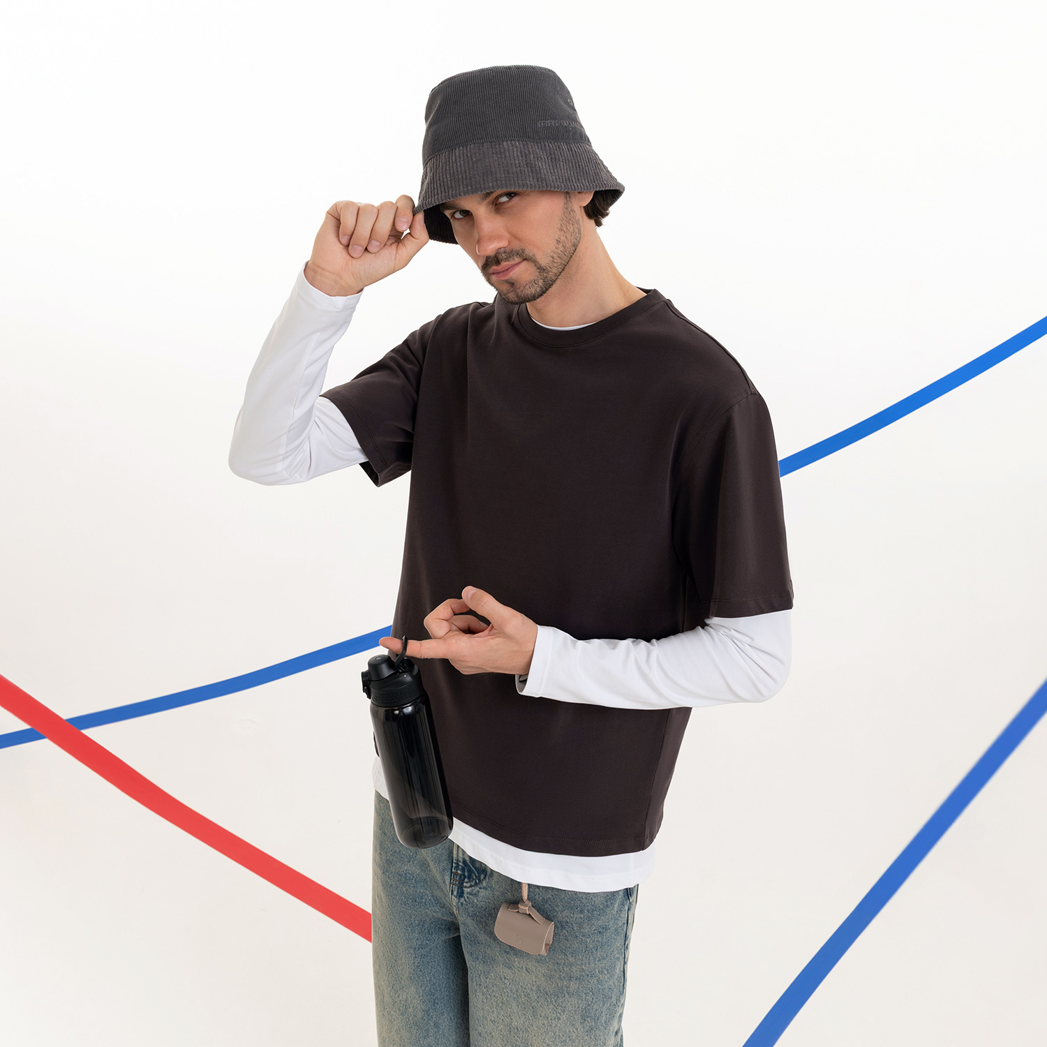 Бутылка для воды Невада (Nevada), черная-11