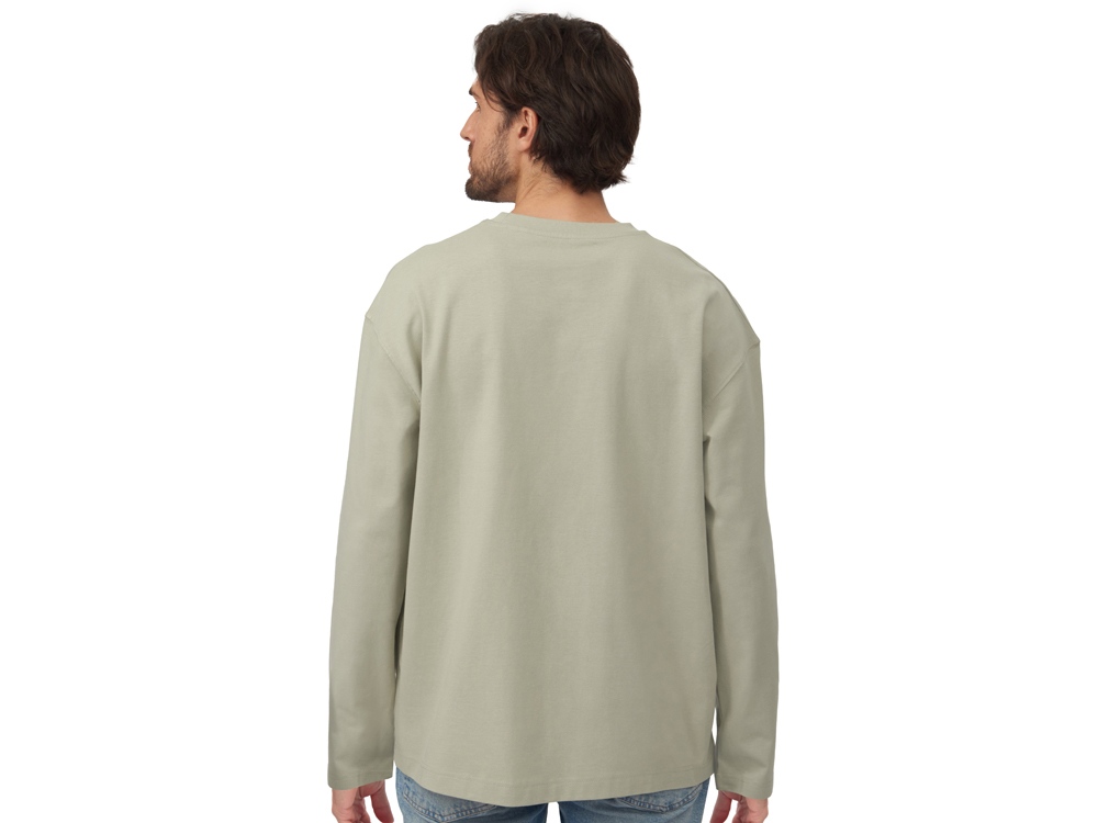 Лонгслив оверсайз Berlin унисекс, оливковый-4