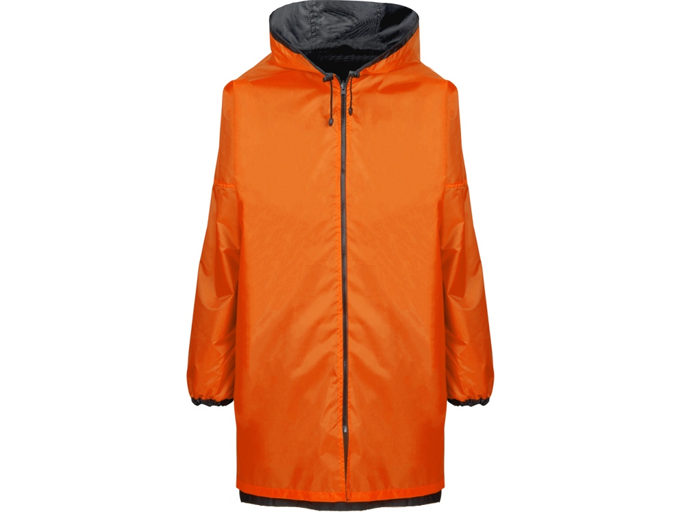 Дождевик Bi-color унисекс, оранжевый/черный-3