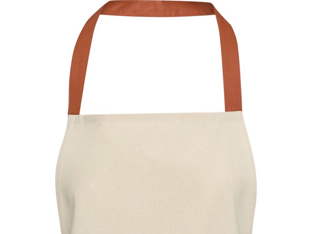 Nia фартук из переработанного хлопка плотностью 200 г/м² - красный кирпичный-3