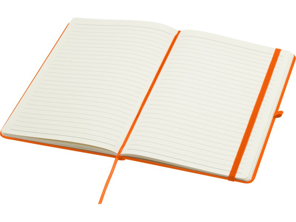 Блокнот Spectrum Plus формата A5 в твердой обложке - Оранжевый-3