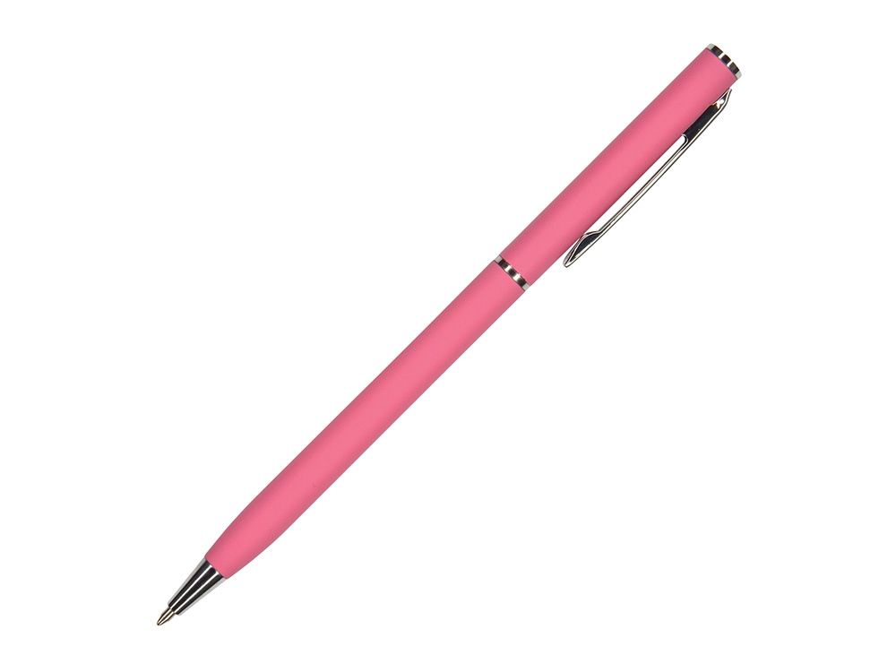 Ручка шариковая автоматическая BrunoVisconti® PALERMO цвет корпуса красный коралловый, soft-touch, 0.7 мм-0