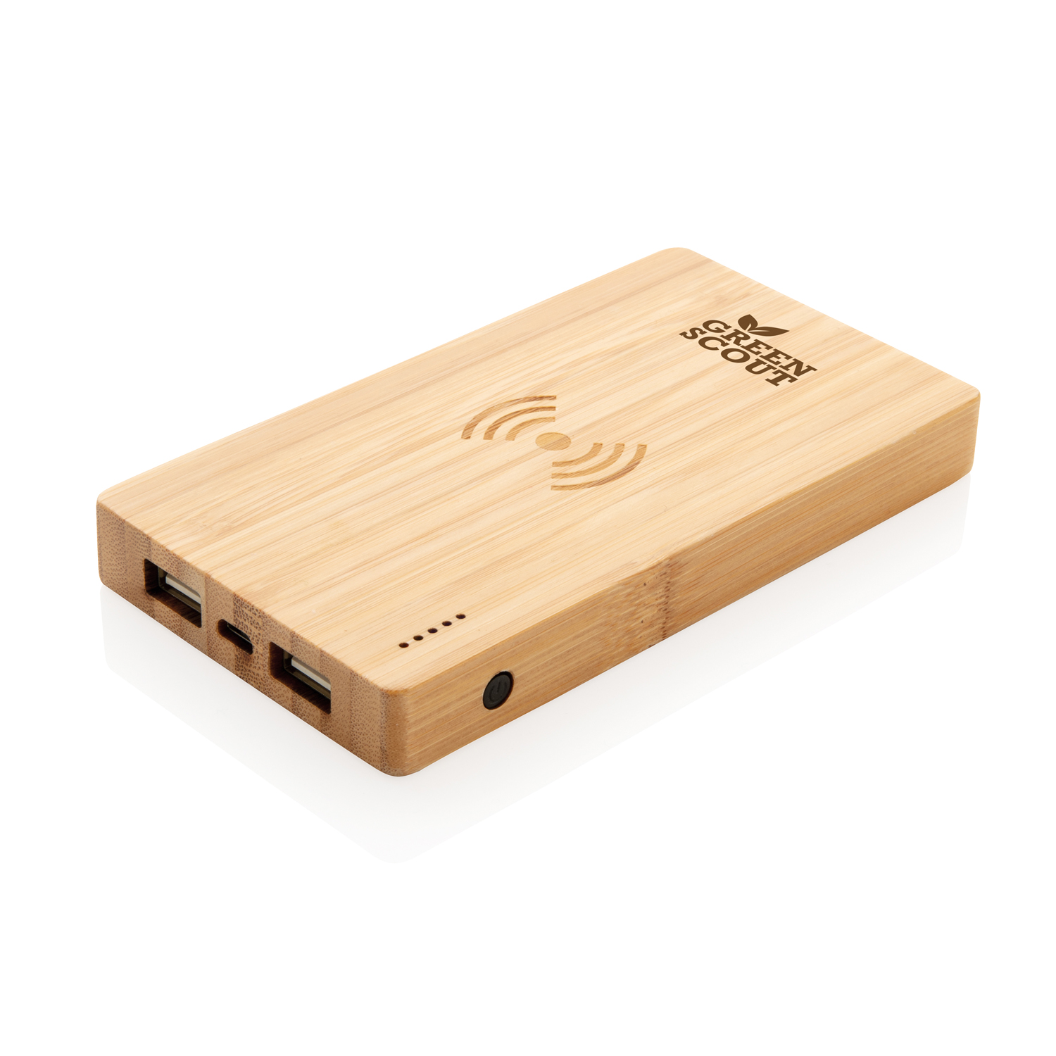 Экологичный внешний аккумулятор Bamboo, 4000 mAh-2