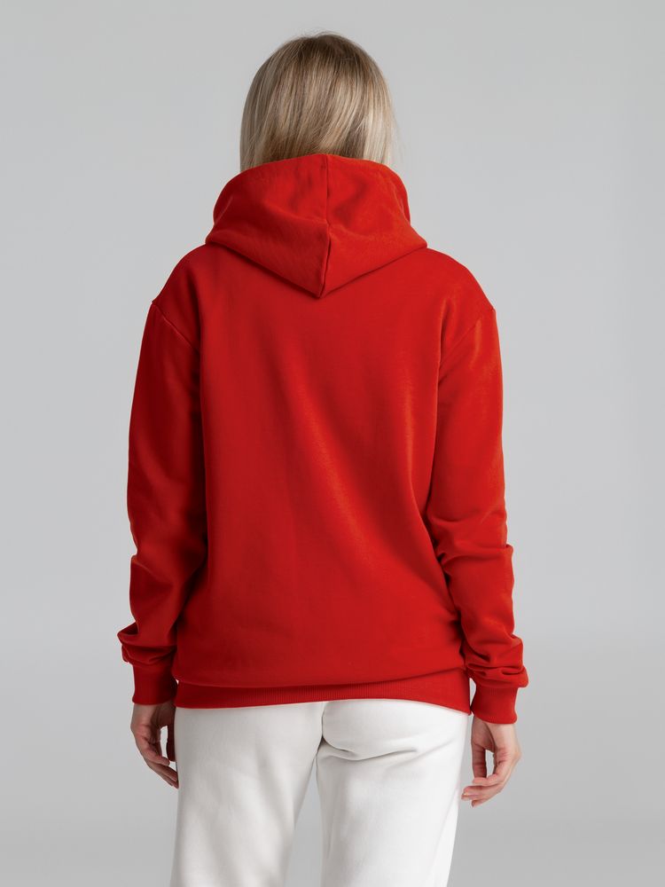Толстовка на молнии с капюшоном Unit Siverga Heavy, красная-7