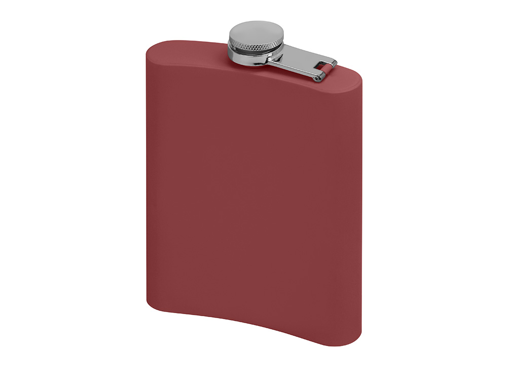 Фляжка 240 мл Remarque soft touch, 304 сталь, бургунди-1