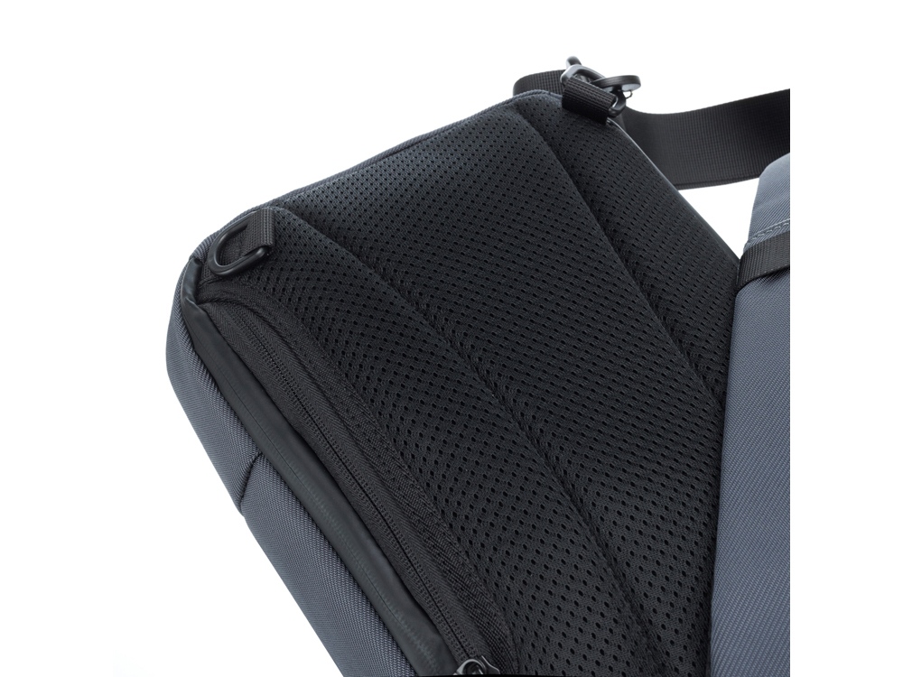 Рюкзак TORBER ВОЯЖ на одно плечо, серый, полиэстер 900D, 20х10х30 см, 5 л-6