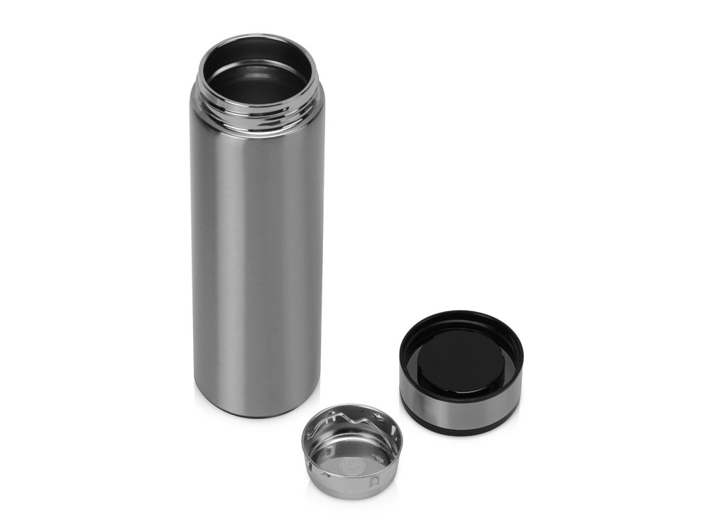 Термос Confident Metallic 420мл, серебристый-2