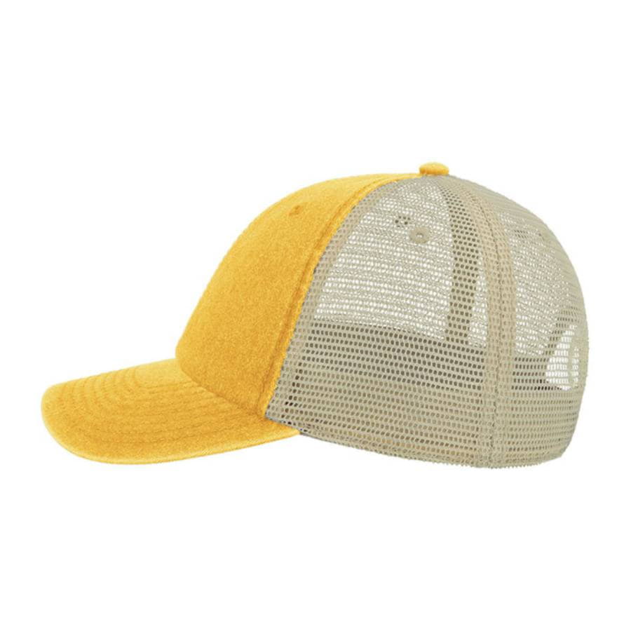 Бейсболка CASE, 6 клиньев, застежка на липучке, желтый-5