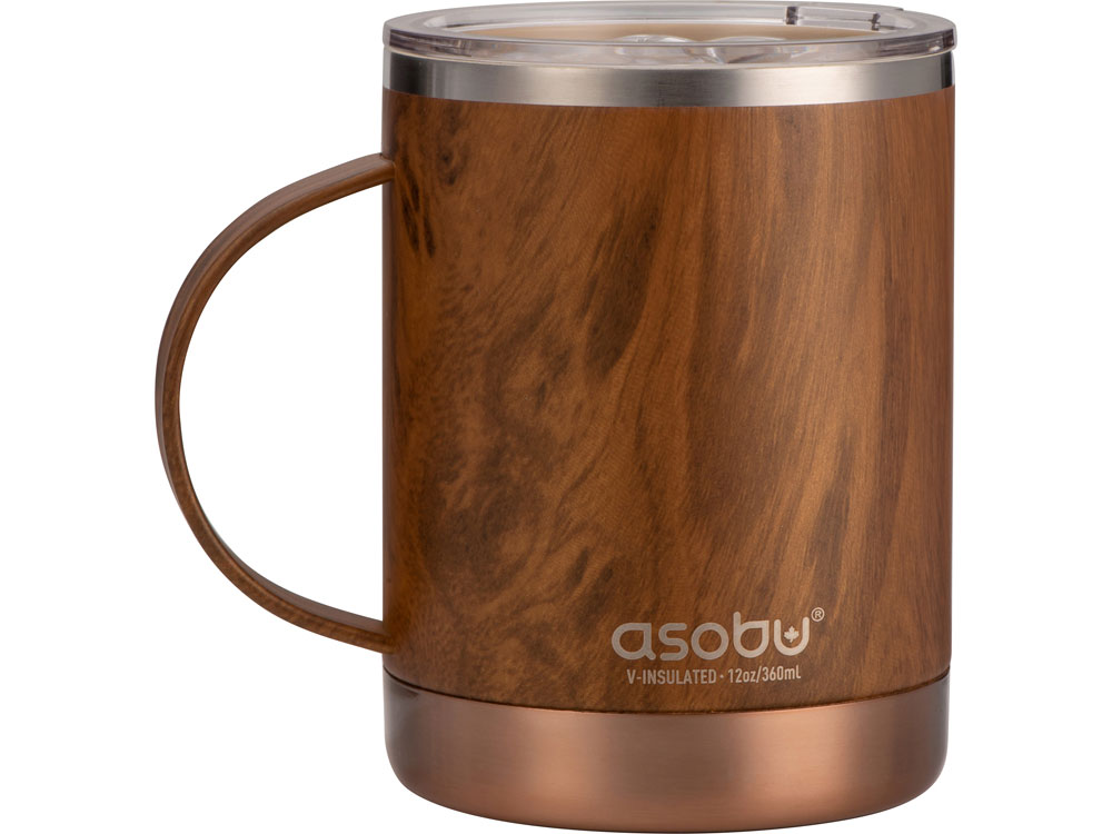 Термокружка ULTIMATE, 360 мл, дерево-2