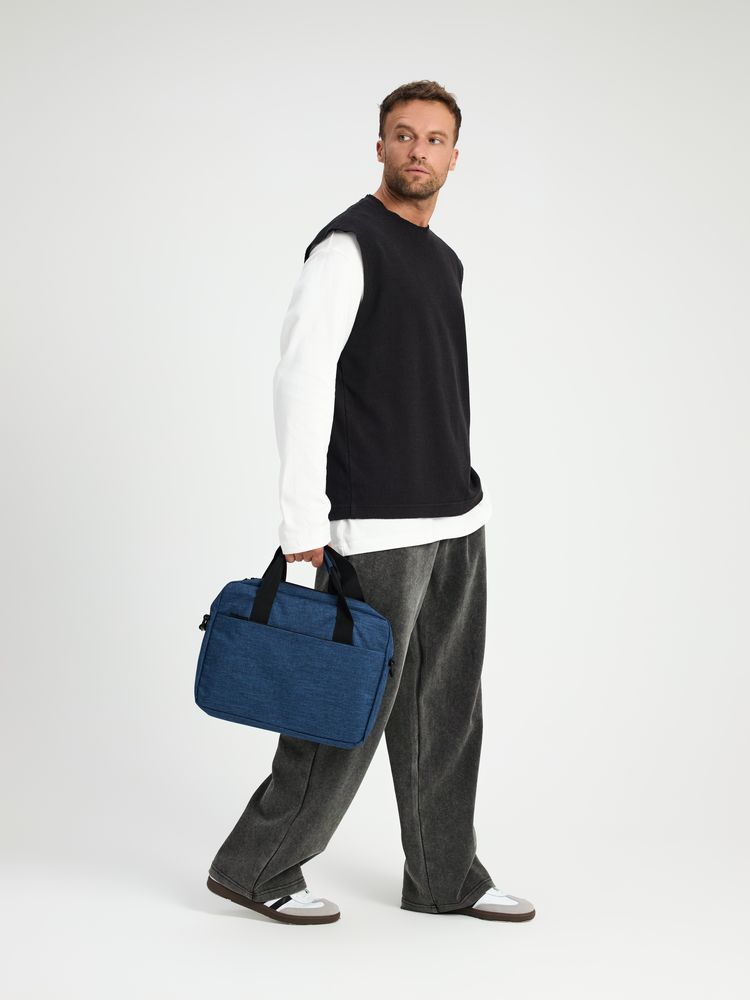 Сумка для ноутбука Delegate, синяя-4